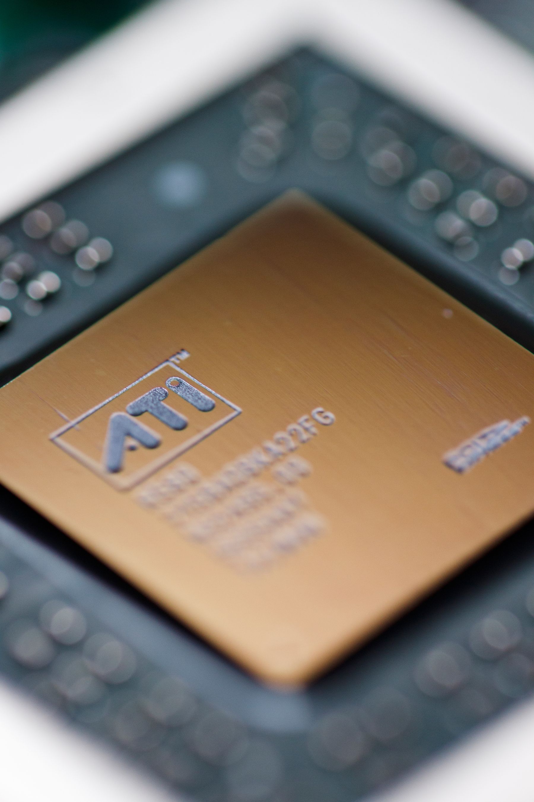 Macro view of a processor die and its circuitry